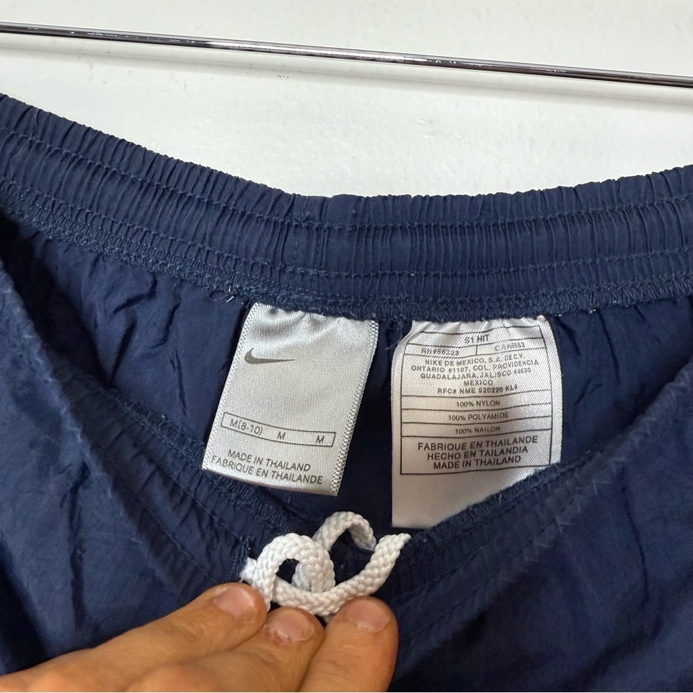 Vintage Nike Grey Tag Nylon Track Shorts in navy size medium - Picture 4 of 7